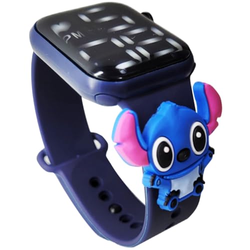 Relógio digital Infantil Stitch Resistente à Água