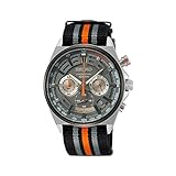 Seiko Herren-Uhr Quarz Edelstahl mit Textilband SSB403P1
