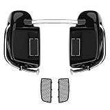 US Stock Moto Onfire Lower Fairings Vivid Black Rushmore Leg Warmer Kits Glove Box Fit for Harley To