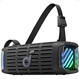 Soundcore by Anker Boom 3i Bocina Bluetooth Portatil, hasta 16h, 50W Potencia, IP68 Flotante Resistente Agua Salada, BassUp...