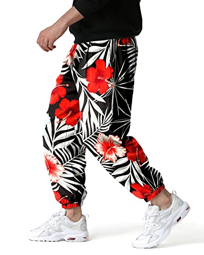 MakingDa Pantalones de jogging para hombre con cintura elástica,
