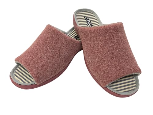 Zapatillas estar por casa de mujer verano (Salmón, Sistema tallas calzado EU, Adulto, Números, mediano, 40)