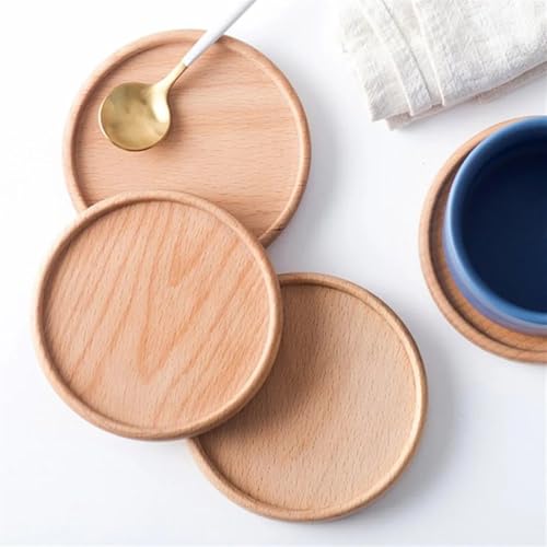 Dessous de verre en bois de noyer pour éliminer les taches de café - 5