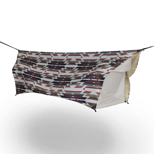 Haven Tent Safari Lay Flat Hammock Tent - 300d Polyester Canvas Waterproof Tent & Camping Hammock with Mosquito Net - Includes Insulated Pad and Rainfly (Southwest)