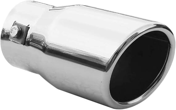 Exhaust Tip Trim End Pipe Tail Sport Muffler Stainless Steel Chrome Universal