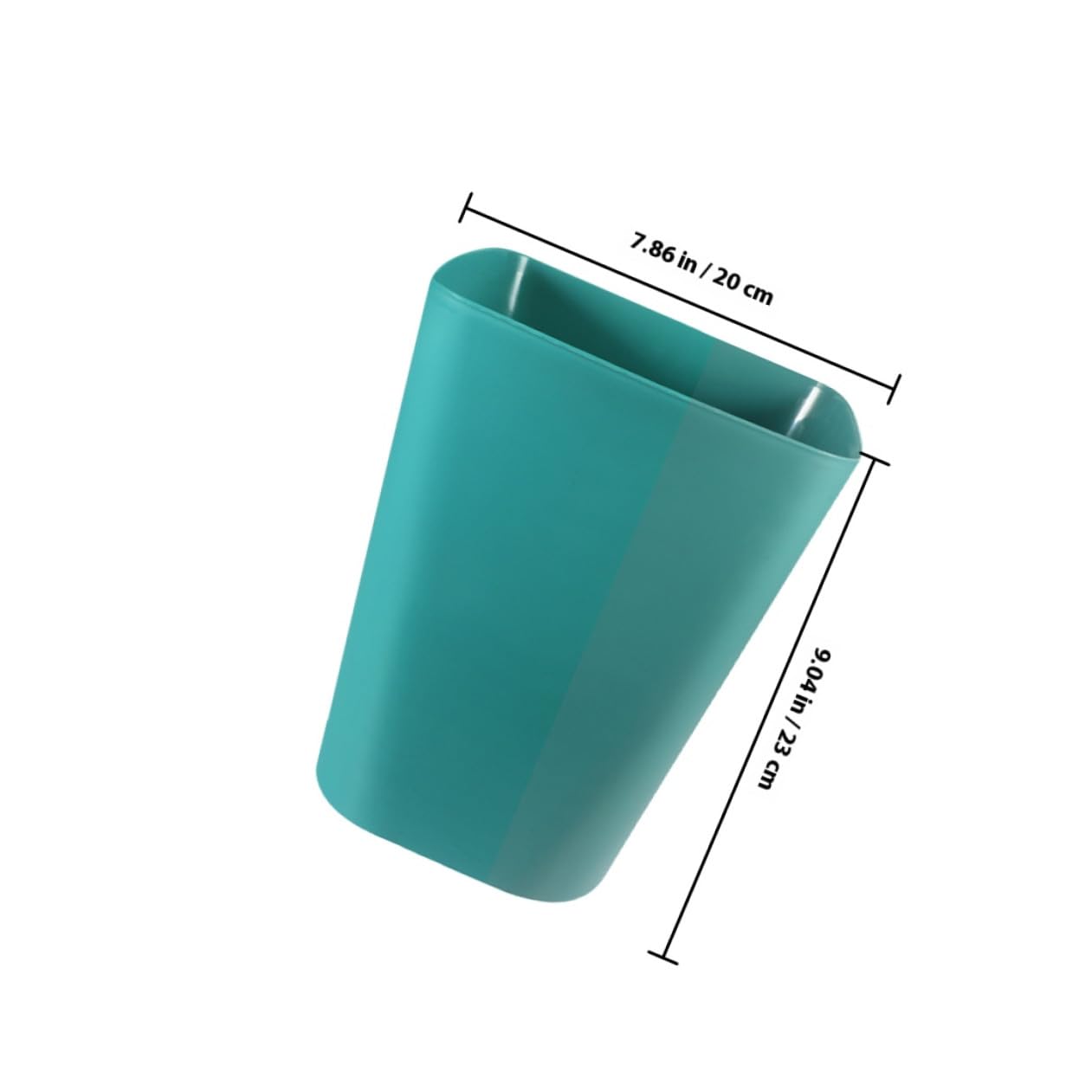 3pcs Outdoor Trash Can Set Small Blue Square Open Top Waste Bins for Organization, Garbage Can for Bathroom Bedroom, Sturdy Outdoor Storage Buckets