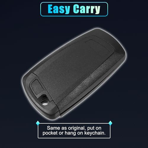 X AUTOHAUX 4 Button Keyless Entry Remote Control Key Fob Case Cover for BMW 1 2 3 4 5 6 7 Series X3 M2 F Series 235ix 320 E90 E92 E93 X5 F10 F20 F30 F40 No Chip Blue by X AUTOHAUX - Image 7