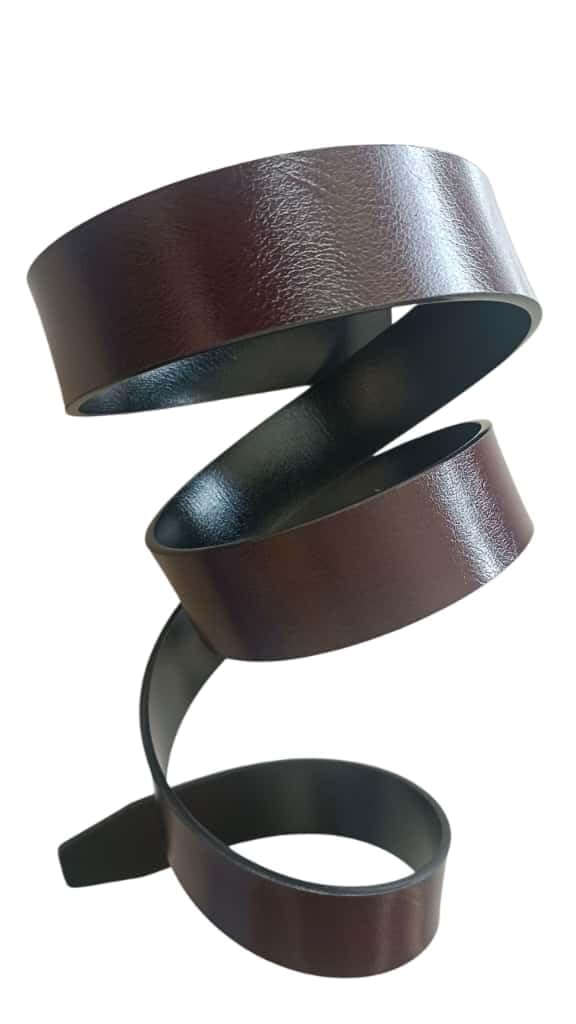 medsin Men’s Reversible PU Vegan leather Belt Without Buckle with Textured Formal Business Party Casual Everyday Wear 35MM ((1.35" Inch) Waist sizes upto 40 inches or Under Black Brown 2in1-picture-33