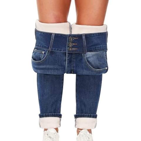 Skirt BL Fleece Lined Thermal Skinny Jeans Cover