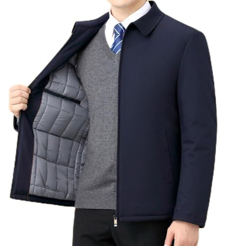 Abrigo de invierno grueso para hombre, resistente al viento, diseñado para uso comercial y casual en climas fríos (L A)