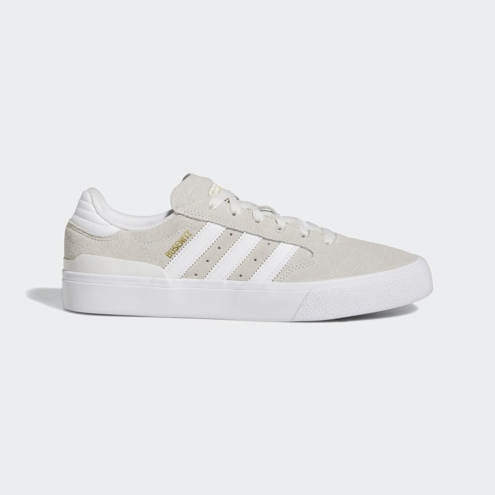 adidas Busenitz Vulc II Shoes - Crystal White/White/Gold Metallic - 13.0