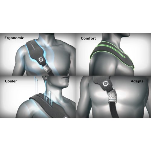 Ultra Comfortable Replacement Strap for Messenger, Duffle, Laptop, and Gym Bags. Cushioned Shoulder Pad