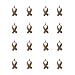 Craftdady 50PCS Jewelry Making Breast Cancer Awareness Ribbon of Hope Charms Pendants Lead Free & Cadmium Free & Nickel Free, 18x7.5mm (Antique Bronze)