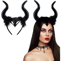XIMEY Diadema Cuerno de Diablo 1 Pieza Cuernos Malefica,