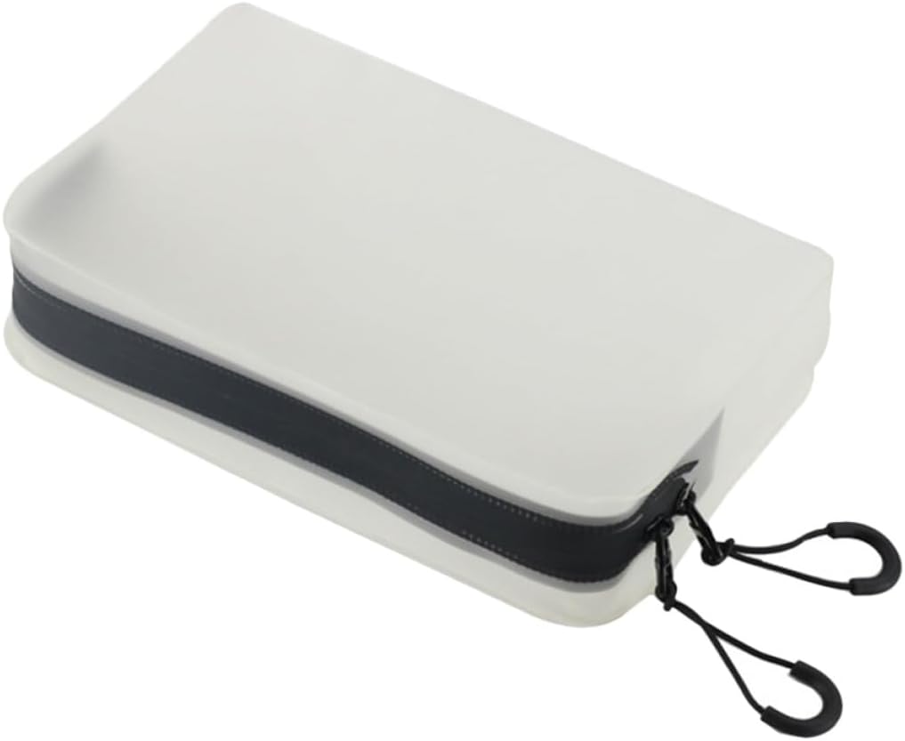 ULTECHNOVO Large Capacity Frosted EVA Toiletry Bag Double Zipper, Waterproof Makeup Organizer Pouch for Travel and Daily Cosmetics Storage