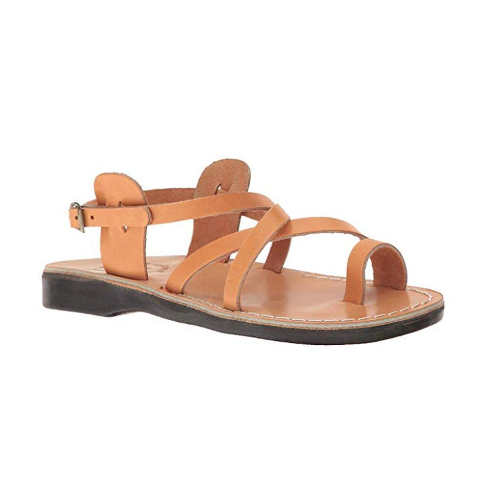 Jerusalem SandalsThe Good Shepherd Buckle - Leather Toe Loop Sandal - Mens Sandals