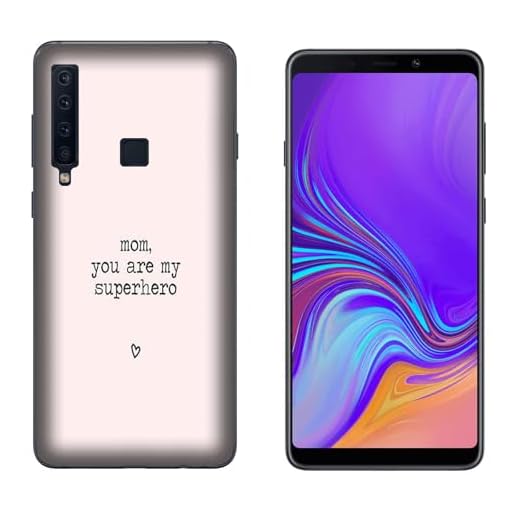 Mobilskal Skal kompatibel för Samsung Galaxy A9 (2018) Mors dag du är min superhjälte/TPU mjuk silikongel/Telefon Hård Snap on Anti-halk Anti-rep Stöttålig skyddande TPU