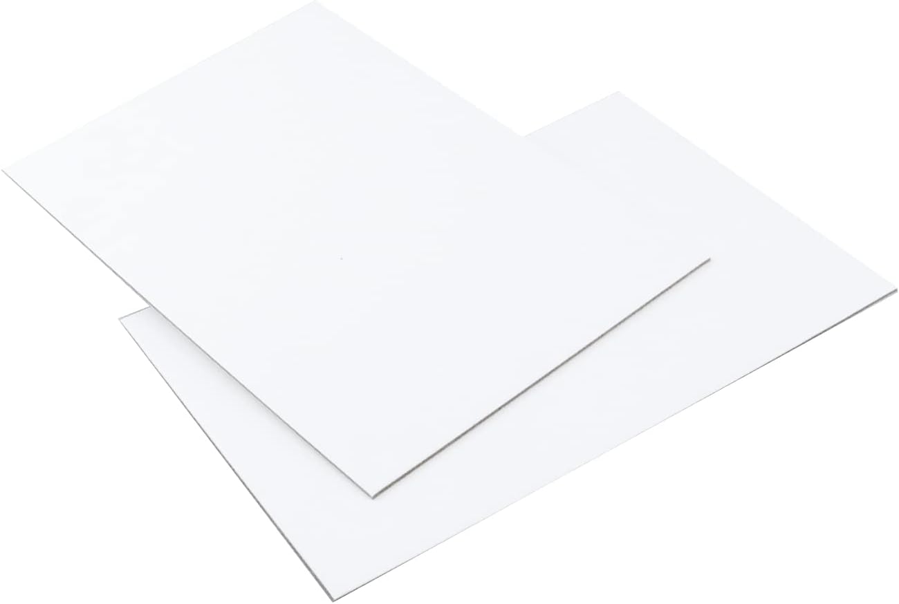 10PCS Chipboard Sheets White Kraft Cardboard Paper 210×148×2mm Cardboard Sheets for Picture Frame Backing, Scrapbooks, Prints