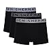 Produktbild Ben Sherman Herren Men's Boxer Shorts in Black | Soft Touch Cotton Rich Trunks with Elasticated Waistband Boxershorts, Black,
