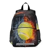 HMZXZ Mochila infantil para niños pequeños, deportes de tenis, viajes, bolsa de libros preescolar, guardería, mochila para el cuidado de los días, pelotas de tenis, mochilas para niños y niñas,
