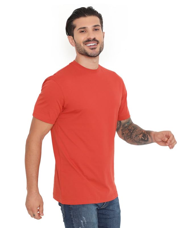 Image of Rivolta Men's Solid Regular Fit T-Shirt