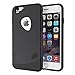 iPhone 6 case, Slicoo® [Lifetime Warranty] Dual-layer TPU Rubber Protective Carrying Cover Case for iPhone 6 (4.7 inch) (Black)