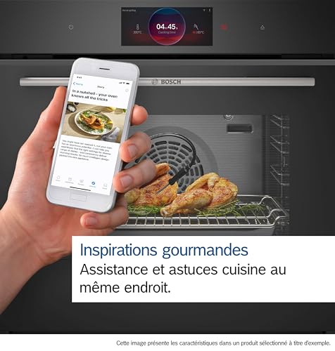 Bosch HRG7764B1 Série 8 - Four vapeur encastrable, Pyrolyse, Air Fry
