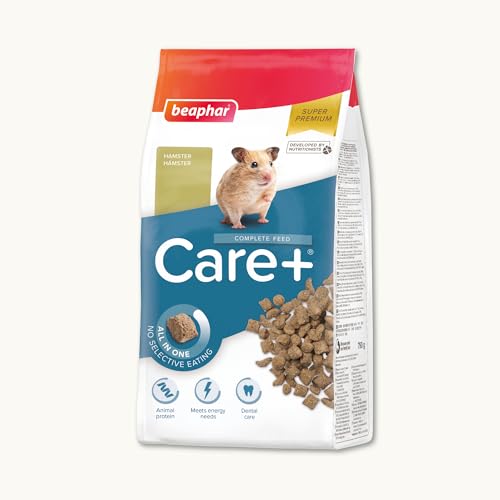 BEAPHAR – Care+ – Alimentation Super Premium extrudée pour Hamster – avec protéines animales – Haute digestibilité & Valeur énergétique – Usure...