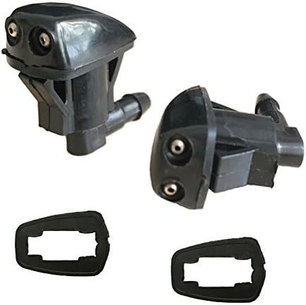 2x Windshield Washer Nozzle Kit Universal Fit for Toyota Corolla 2003-2005, E120, Camry XV30, for DODGE Nitro 2007-2011, for JEEP Liberty 2005-2010 Repair Replacement