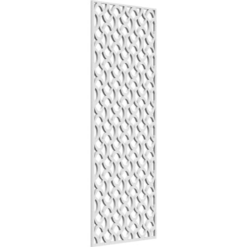 Image of 13 3 /8 inchW x 34 3 /8 inchH x 3 /8 inchT Resort Decorative Fretwork Wall Panels in Architectural Grade PVC