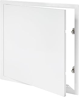 Vent Systems 16'' x 16'' Inch White Metal Access Panel with Click Function - Easy Access Doors - Access Panel for Drywall, Wall, Electrical and Plumbing Service Door