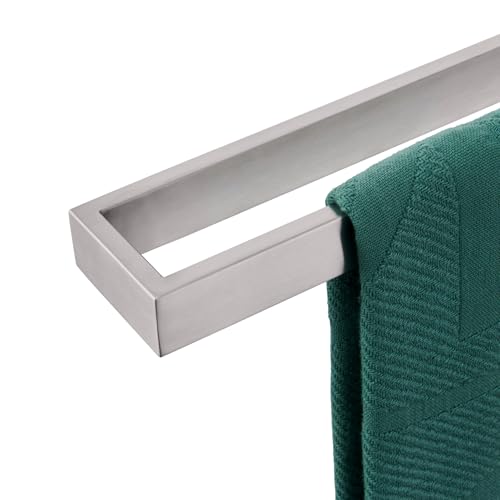 Image of KOKOSIRI Towel Bar Brushed Nickel Bath Towel Hanger Holder 24-Inch Kitchen Rack Stainless Steel for Bathroom Hardware Wall Mount, 1 Pack B4008BR-L24