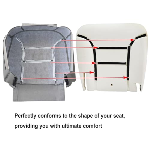 GXARTS Driver Side Replacement Bottom Seat Foam Cushion Pad Compatible with GMC Yukon Sierra Chevy Tahoe Silverado Suburban C1500 C2500 C3500 K1500 K2500 K3500 1995 1996 1997 1998 1999 by GXARTS - Used condition - Image 4