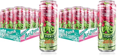 Image of AriZona Cherry Lime Rickey Soda | Fruit Juice Cocktail | 22 Fl Oz (24 Pack)