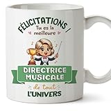 🎯 CADEAU IDÉAL : Vous cherchez un cadeau d'anniversaire ? Pour Saint Valentin? Pour Noël? Quel que soit le moment, la tasse sera un cadeau approprié car non seulement il est beau mais il sera présent dans le quotidien de votre DIRECTRICE MUSICALE préférée, leur rappelant combien vous l'appréciez.