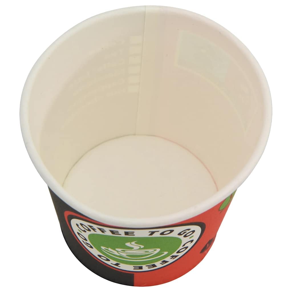 1000 bicchieri di carta da 120 ml, con coperchio, usa e getta, multicolore, per caffè, tè, bevande, feste, ufficio
