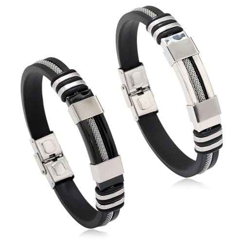LIU JUN Oveallgo Apus Ion Therapeutic Lympunclog Titanium Wristband, Adjustable Sugarfirm Titanium Wristband Bracelet Epochy Beauty Titaniums Detox Lymph Unclog Wristbands Pro Jewelry(Black&Silver)