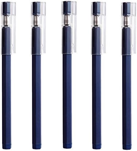 Muji Gel Ink 0.25mm Extra-fine Ballpoint Pen (Blue Black) X 5