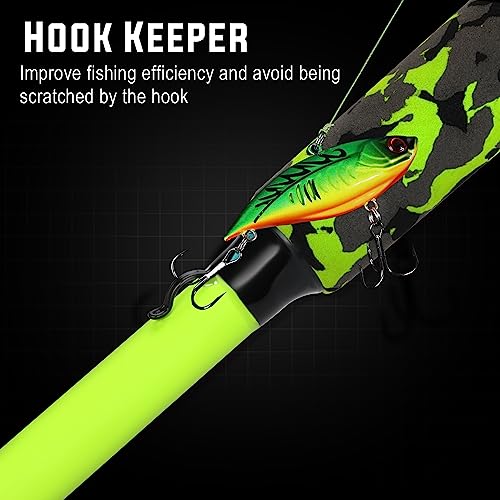 Sougayilang Fishing Rod and Reel Combo,High Performance Spinning & Baitcaster Combo, 2-Piece IM7 Graphite Travel Rod, EVA Handle, Bass Fishing Kit for Beginners - Thumbnail 5