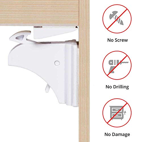 image for GoodByeReality! GoodByeReality Baby Safety Magnetic Cabinet Lock and D