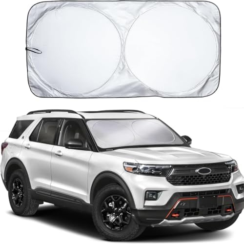 Universal Car Windshield Sun Shade – Foldable Reflective Sun Viso...