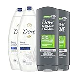 Dove Men+Care Body Wash Bundle for Soft & Nourishing Skin, Extra Fresh & Deep Moisture, Great...