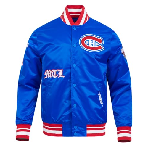 Image of Pro Standard Mens NHL Old English Satin Jacket