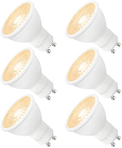Super Bright Dimmable LED GU10 Spotlight Accent LED Spot Light Bulbs 7W 650Lm 38° Beam Angle Warm White 3000K AC185~265V Replace Halogen Lamp 6 Pack by Enuotek