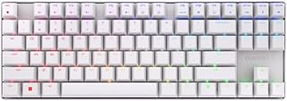 Cherry MX 8.2 TKL Wireless Gaming Keyboard. Compact TenKeyLess. Mechanical 87 Keys RGB Backlit Keys ABS Keycaps. MX Red Switch. Aluminum Carrying Case Included.