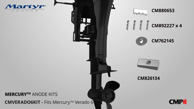 Amazon.com: Martyr CMVERADO6KITA Verado 6 cylinder Aluminum Anode