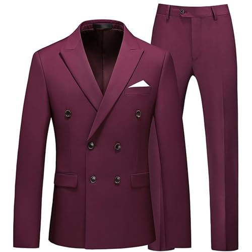 Men's Suits 2 Pieces Jacket Pant Set Evening Suit Formal Party Tuxedo Blazer Coat Wedding