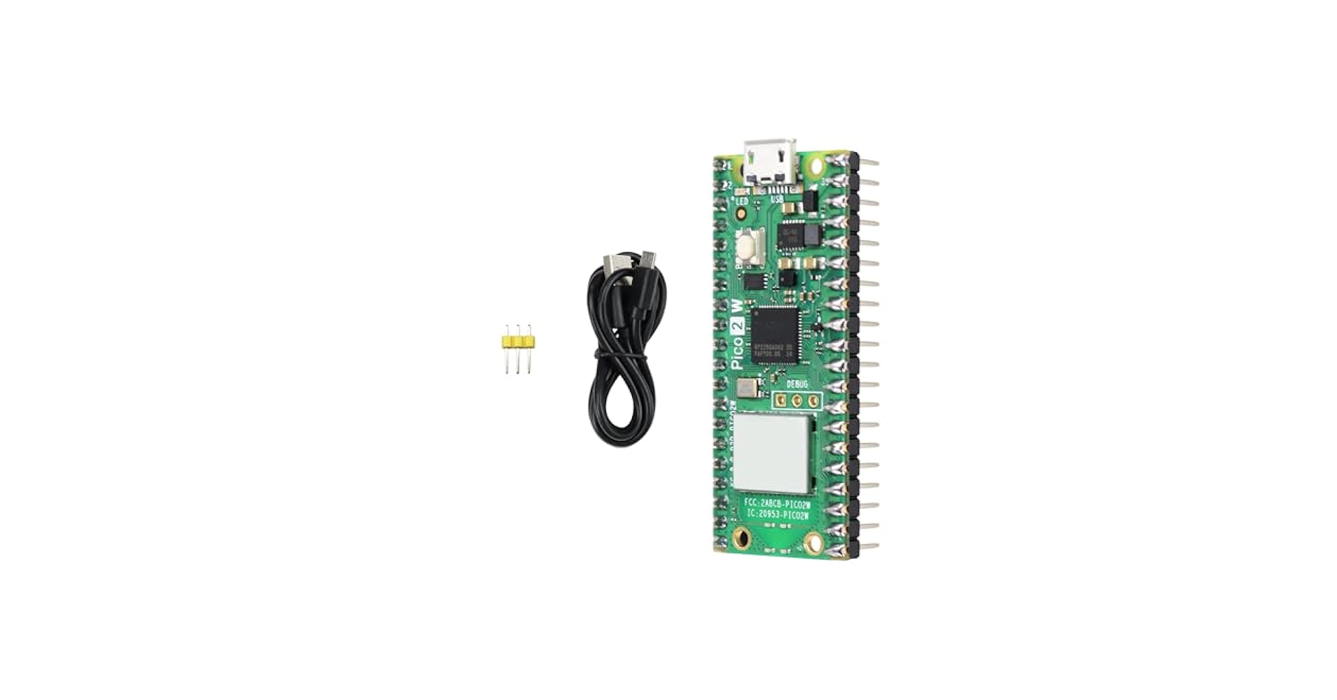 Raspberry Pi Pico 2 Pre-Saldato Con Header - Scheda Microcontroller RP2350, Dual-Core, Supporto C/C++/Python