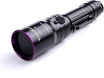 TANK007 UVC31 UV Flashlight, Black, for Fluorescent Flaw Detection, Criminal Investigation, Biological Research