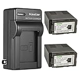 Kastar 2-Pack Battery and AC Wall Charger Replacement for Panasonic AG-AC7, AG-AF100, AG-AF105A, AG-AC130, AG-AC130A, AG-AC130AEJ, AG-AC130AP, AG-AC160, AG-AC160A, AG-AC160AEJ, AG-AC160AP Video Camera